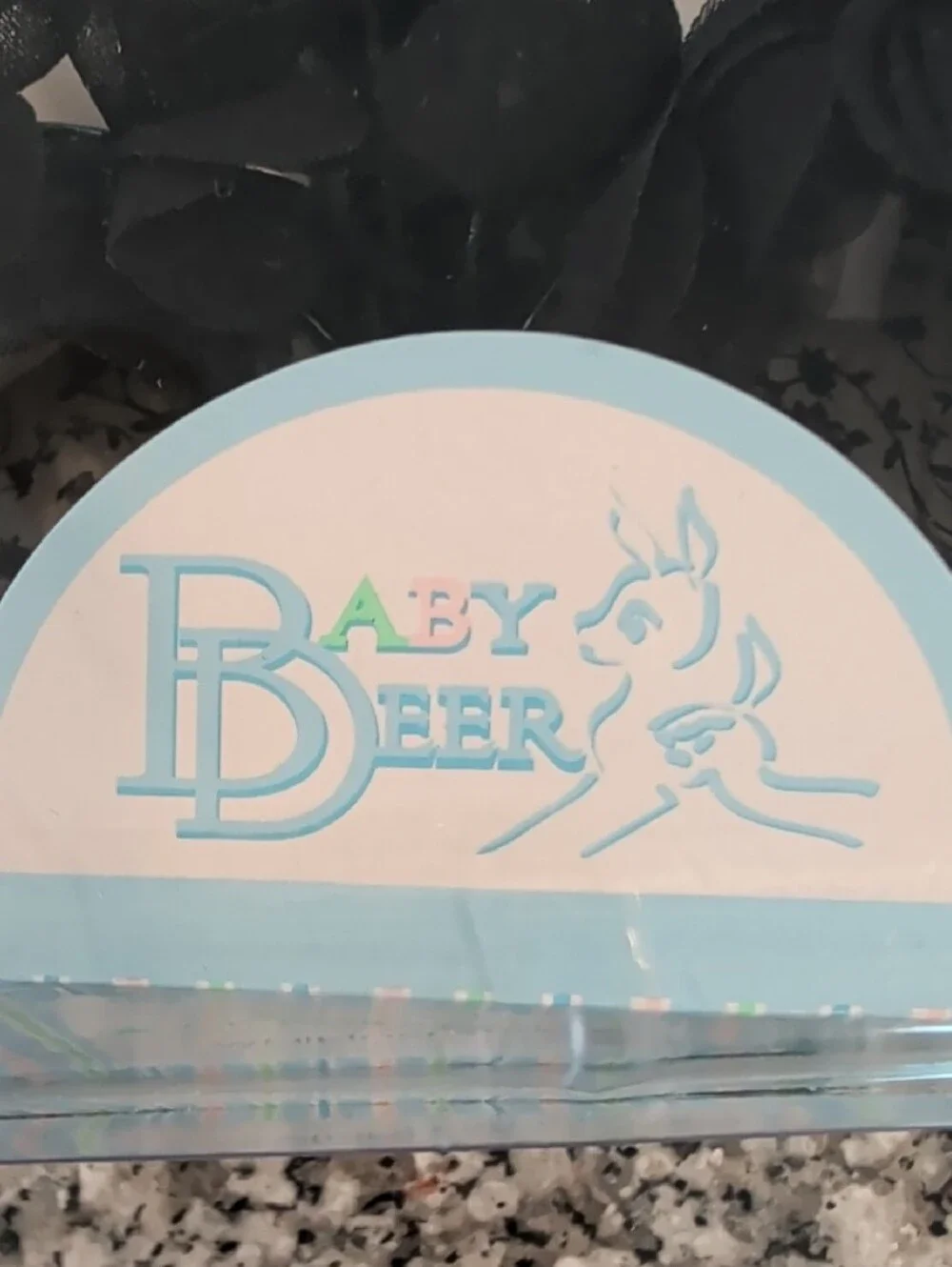 Baby Deer Black Floral Tulle Baby Shoes
